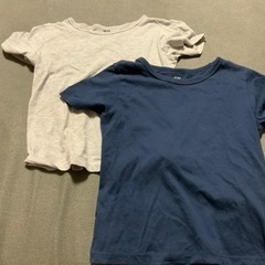 エイチアンドエム　キッズ　Tシャツ　2枚　98〜104センチ 紺...