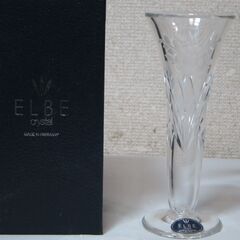 一輪挿し☆ELBE エルベ クリスタル ガラス製 花瓶 花器