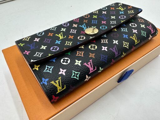 【美品】本物・正規品 ルイヴィトン「LOUIS VUITTON」「ポルトフォイユ サラ」「モノグラムマルチカラー」 管理No3