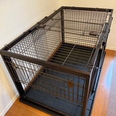 リッチェル　屋根付　木製スライドペットサークル　ワイド　セット