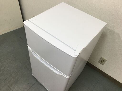 （7/7受渡済）JT7016【YAMAZEN/山善 2ドア冷蔵庫】2022年製 YFR-D91-W 86L 家電 キッチン 冷蔵冷凍庫