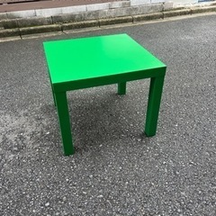 【引取り限定】グリーン　ローテーブル