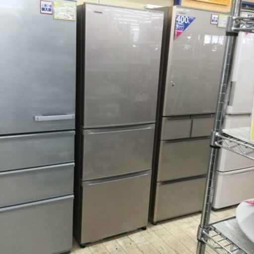 【✨自動製氷❗️3〜4人向け❗️うるおいラップ野菜室❗️ロータイプ❗️✨】定価¥86,450 TOSHIBA/東芝 375L冷蔵庫  GR-H38SY 2015年製