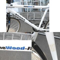 SHINEWOOD 白 クロスバイク 26インチ