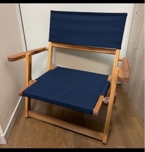 ローチェア②【美品】ニトリ　アウトドア　紺色