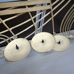 壁 ウォール オブジェ 音符 キャンドルスタンド アンティーク調