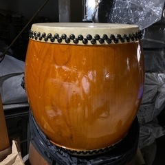 長胴太鼓　1.6尺（耳なし）カバー付き　諏訪工芸製　和太鼓