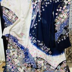 高級振袖　正絹　絞り　辻ヶ花　美品　人気　未仕立て　呉服屋さんも...