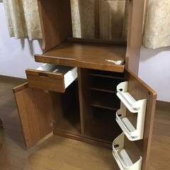 キッチン収納　レンジ台　木製　無料