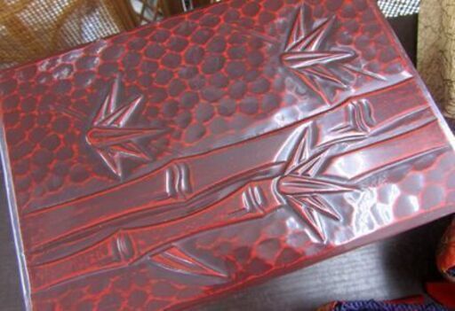 茶道具 利休茶箱 鎌倉彫 茶器セット 茶碗 仕覆 茶杓 棗 振出し 茶巾筒