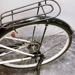 【7】一般車 シティ車 ADVANTACE ホワイト 変速付き 27インチ ★整備済み