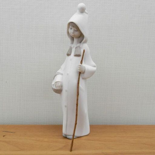 希少 リヤドロ 陶器人形 フィギュリン LLADRO 女性 花 バスケット 札幌