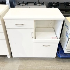 ニトリ キッチンボード 食器棚 ホワイト 80×40×82.5