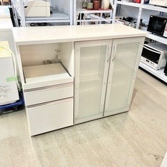 泉洋化工 キッチンボード 食器棚 ホワイト 117×48×96