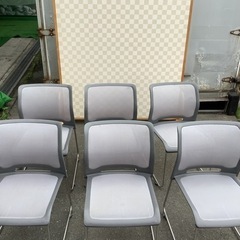 緊急値下げ】セット:椅子6脚・ガラステーブル
