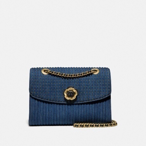 極美品 COACH【コーチ】デニム ショルダーバッグ