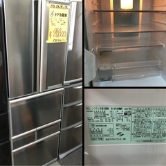 6ドア冷蔵庫 日立 395L 自動製氷付き！