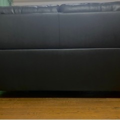 【定価33万円超】高級3Pレザーソファ+オットマン+レザーケアキット（4ヶ月程前購入品）