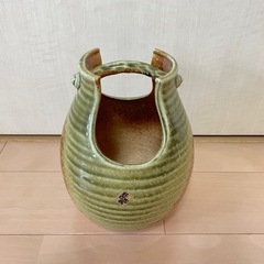 花瓶　民藝陶器　花器　フラワーベース