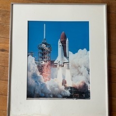 スペースシャトル写真　62x72cm