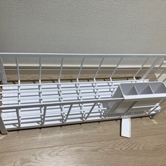 中古　tower 水切りラック　ホワイト