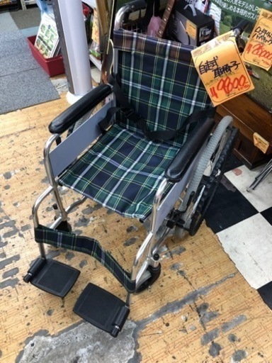 売り切れました！人気！自走式車椅子 ブレーキ付き 折り畳み
