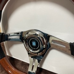 週末値引き🙆‍♀️ウッドステアリング　社外ステアリング　
