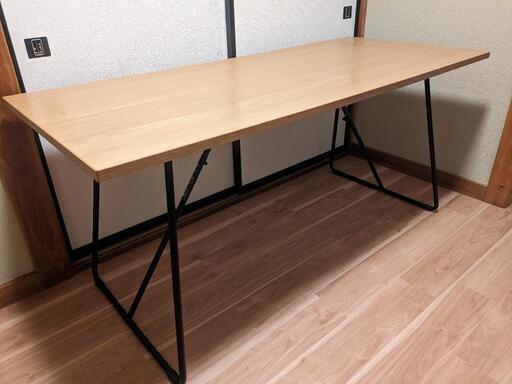□ 無印良品、ダイニングテーブル、折りたたみテーブル、幅160cm、定価