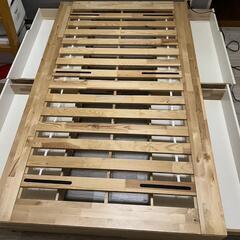 セミダブルベッド IKEA イケア MANDAL マンダール セミダブル