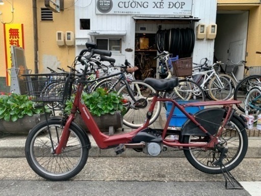 　電動自転車　２０インチ　パナソニック　８ＡＨ　3店　3変速　充電器　付き