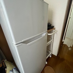 山善 2ドア冷凍冷蔵庫 128L ホワイト 