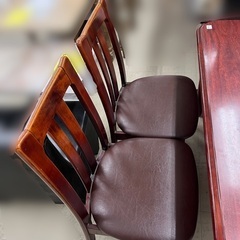 J2533 karimoku カリモク ダイニングテーブルセット 椅子２脚付 レトロ オールドカリモク OLD Karimoku ダイニングテーブルセット クリーニング済み