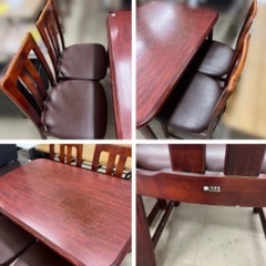 J2533 karimoku カリモク ダイニングテーブルセット 椅子２脚付 レトロ オールドカリモク OLD Karimoku ダイニングテーブルセット クリーニング済み