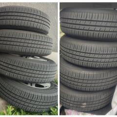 14㌅アルミホイール(DUFACT DF5 )と14㌅タイヤ(GOODYEAR EfficietGrip Eco Hybrid)の4本セット