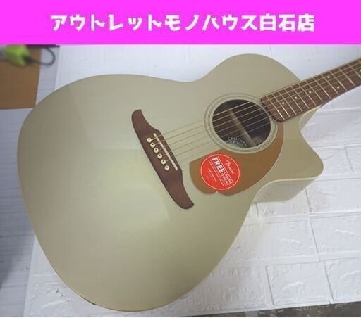 Fender Newporter Player Champagne エレアコ フェンダー Fishman搭載 カリフォルニアシリーズ アコギ ギター シャンパン 札幌市 白石区