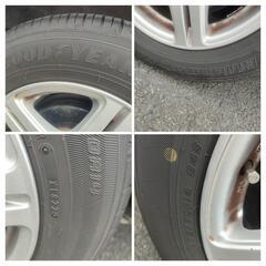 14㌅アルミホイール(DUFACT DF5 )と14㌅タイヤ(GOODYEAR EfficietGrip Eco Hybrid)の4本セット