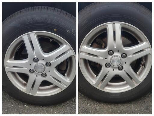 14㌅アルミホイール(DUFACT DF5 )と14㌅タイヤ(GOODYEAR EfficietGrip  