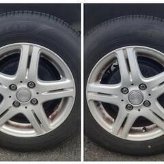 14㌅アルミホイール(DUFACT DF5 )と14㌅タイヤ(GOODYEAR EfficietGrip Eco Hybrid)の4本セット