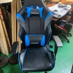 AKRACING ゲーミングチェア デスクチェア ブルー 青 O...