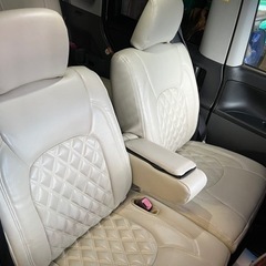 タントカスタムL385Sシートカバー(FLEDERMAUS )テーブル中古品