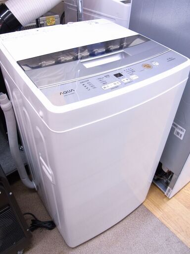 西岡店 洗濯機 4.5kg 2019年製 アクア AQW-S45G 単身 一人暮らし