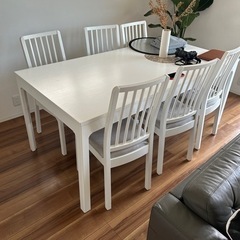 IKEA ダイニング テーブル セット EKEDALEN 6〜8...