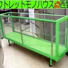 業務用ショーケース ガラス商品棚 180cmコレクションケース ...