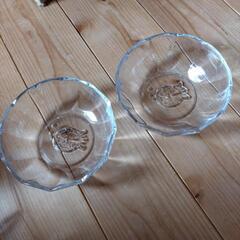 JAバンク　チョキンギョのガラス小鉢２皿