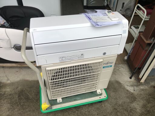 【動作保証あり】FUJITSU 2021年 2.2kw 6畳用 冷暖房ルームエアコン AS-C22K ②【管理KR383】