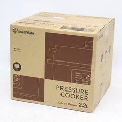 445)【未開封】アイリスオーヤマ 電気圧力鍋 圧力鍋 2.2L...