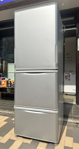 【20】中古　SHARP シャープ 3ドア冷凍冷蔵庫 どっちもドア 冷蔵251L 冷凍99L SJ-W352F-S 2020年製