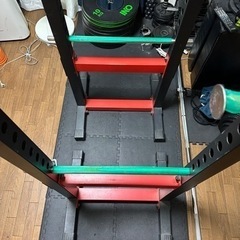 【中古】【ホームジムセット】ハーフラックとベンチ