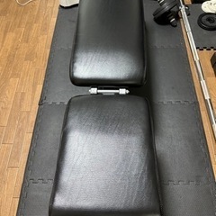 【中古】【ホームジムセット】ハーフラックとベンチ