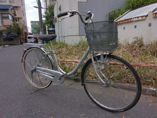 C835☆限定特価☆ 中古自転車 【アサヒ 26インチ ママチャリ 白 6段